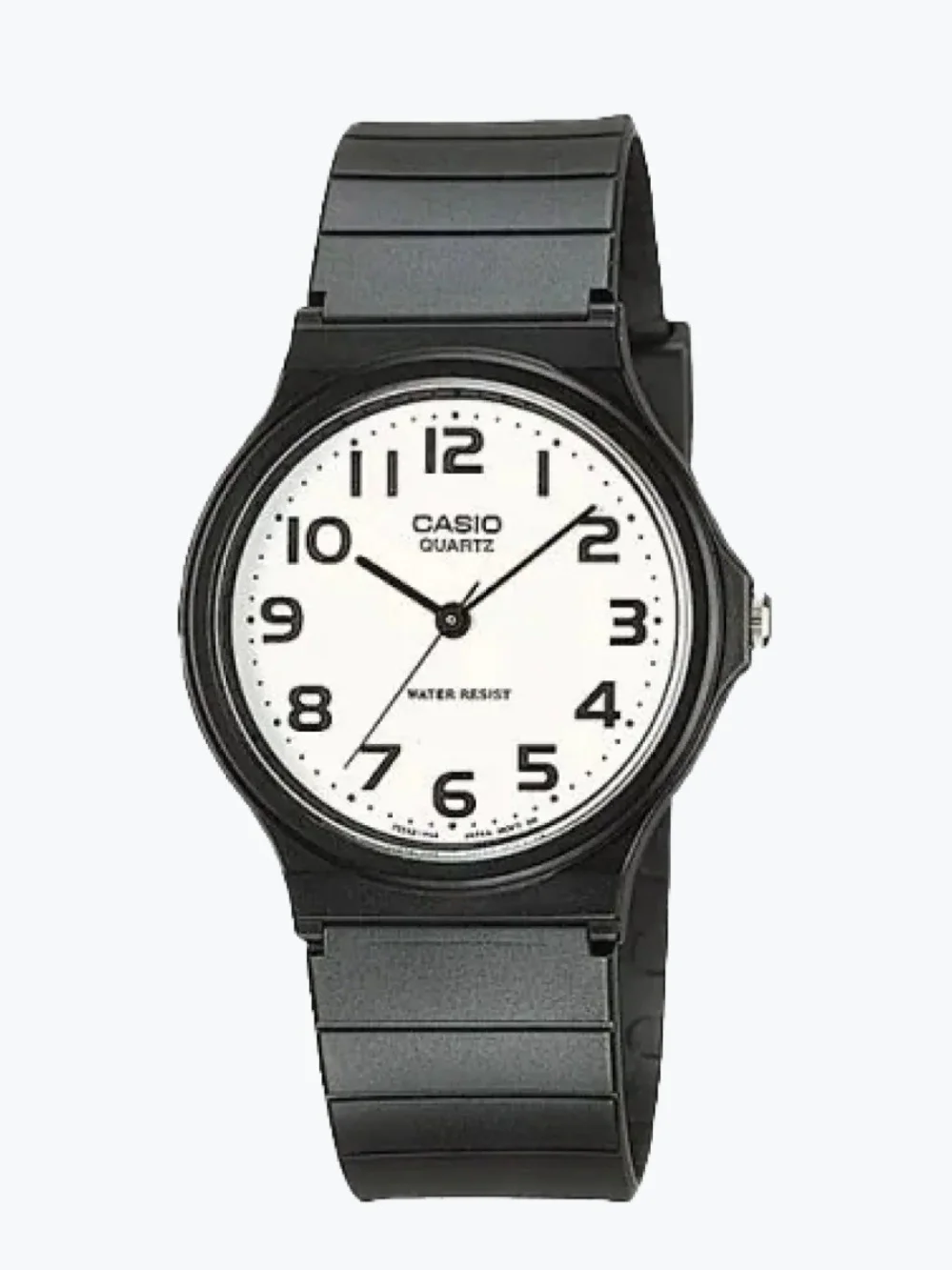 Casio MQ-24 Unisex Quartz Watch Black Resin Strap 34mm New 1330 Movement
